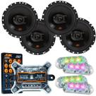 Kit 4 Alto Falantes 6 JBL FLEX4 6TRFX55 220 Watts Rms + Kit 4 Strobo AJK 6W Ritimico 3.0