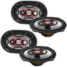 Kit 4 Alto-Falantes Bravox B4X69X Quadriaxial 6x9" Pol 140W RMS 4 Ohms Kit 4 Alto-Falantes Bravox B4X69X Quadriaxial 6x9" Pol 140W RMS 4 Ohms