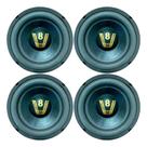 Kit 4 alto falantes compet subwoofer 8 pol street v8 200w 4 ohms