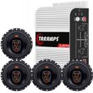 Kit 4 Alto Falantes Jbl 6trms80 80w + Módulo Taramps Ts400x4