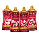 Kit 4 Amaciante Concentrado Baby Soft Desejo Envolvente 1,5l