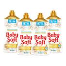 Kit 4 Amaciante Concentrado Baby Soft Pureza e Delicadeza 1,5l