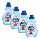 Kit 4 Amaciante Diluido Vida Macia Glicerina e Lavanda 1L