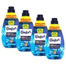 Kit 4 Amaciantes Concentrados Comfort Frescor Intenso 1,5L