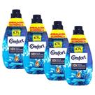 Kit 4 Amaciantes Concentrados Comfort Frescor Intenso 1,5L