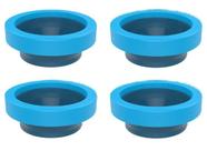 Kit 4 anel vedacao para vaso sanitario com guia blukit