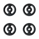 Kit 4 anilhas 4kg peso academia musculacao exercicios treino funcional halteres resistente para fitness e ginastica profissional fitness