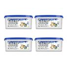 Kit 4 Antimofo Antiumidade Secar Original 80g Absorve Umidade Mau Cheiro Fungos Bactérias Gaveta Armário Closet Bibliotecas Videotecas Discotecas
