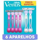 Kit 4 apar + 3 cargas gillette intima