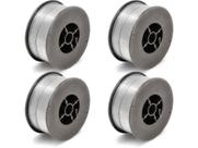 Kit - 4 Arame Para Solda Mig Revestido Uso Sem Gás 0,8mm E71T-SG - Rolo 1kg - Galzer