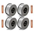 Kit - 4 Arame Solda Mig S/ Gás 0,8mm 1kg + 4 Bicos De Contato 0,8mm 15ak Kit - 4 Arame Solda Mig S/ Gás 0,8mm 1kg + 4 Bicos De Contato 0,8mm 15ak
