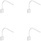 Kit 4 Arandela LED 3000k Touch Dimmer+USB Bivolt Interlight