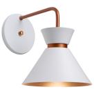 Kit 4 Arandela Parede Berlin 15cm Branco C/ Cobre