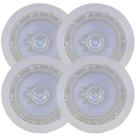 Kit 4 Arandelas Hurricane Alto Falante Triak 6 Som Abimente
