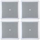 Kit 4 Arandelas JBL 6CO1Q Quadrada Branca - 50 Watts RMS