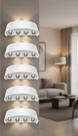 Kit 4 Arandelas Meia Lua LED 8W Bivolt Branco Kit 4 Arandelas Meia Lua LED 8W Bivolt Branco