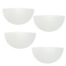 Kit 4 Arandelas Taschibra Jurerê Vidro Meia Lua E27 Bivolt