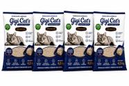 Kit 4 Areia Higiênica Gigi Cats 4kg Zero Odor Ultra Fina