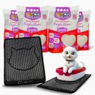 Kit 4 Areia Purple Moon 4Kg E Tapete Coletor De Areia Mypetone Kit 4 Areia Purple Moon 4Kg E Tapete Coletor De Areia Mypetone
