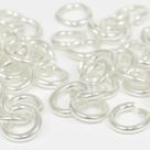 kit 4 Argola Prata 925 Montagem Brincos/correntes 6x1.2 Mm