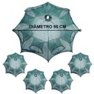 Kit 4 Armadilha Tipo Guarda Chuva para Pesca Isca Lambari Camarão Alevinos Vários Tamanhos
