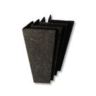 Kit 4 Arranhador Para Gatos Protetor Canto Sofá e Cama Box Mdf Carpete Cor Cinza
