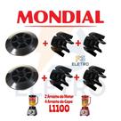 Kit 4 Arrastes do Copo + 2 Arrastes do Motor para Liquidificador Mondial Turbo L-1100