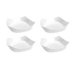 Kit 4 Assadeiras Travessa Opaline 1,2l Quadrada Refratário
