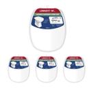 Kit 4 Assento Sanitário Loren One Branco Lorenzetti