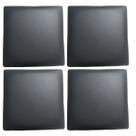 Kit 4 Assentos Estofado P/ Banquetas De 30 CM E Cadeiras Em material sintético Cor:Preto Kit 4 Assentos Estofado P/ Banquetas De 30 CM E Cadeiras Em material sintético Cor:Preto