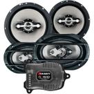 Kit 4 Auto Falante 280w Leson 6 + 6x9 + Módulo Taramps Tl500