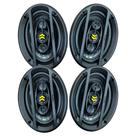 Kit 4 Auto Falante Triaxial Bravox 6x9 Polegada revo 69 400w