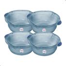 Kit 4 Bacia Plastica Para Limpeza e Uso Geral Hydrus Azul 5L Sanremo
