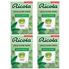 Kit 4 Bala Importada Eucalyptus Ricola Zero Açúcar 28G Suíça