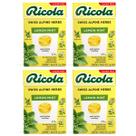 Kit 4 Bala Importada Lemon Mint Ricola Zero Açúcar 28G Suíça