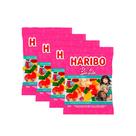 Kit 4 Balas de Gelatina Haribo Barbie com Ursinhos de Ouro 80g