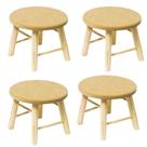 Kit 4 banco banqueta banquinho tira leite madeira resistente artesanal