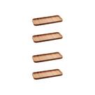 Kit 4 Bandeja de Bambu Hire 28 x 11 x 1,5cm - 1360