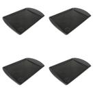 Kit 4 Bandejas Refeitório Restaurante Fast Food 43,5x30,5cm Preto 3UD Kit 4 Bandejas Refeitório Restaurante Fast Food 43,5x30,5cm Preto 3UD
