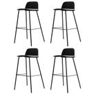 Kit 4 Banquetas Altas Hana Rivatti 89,50 cm (Altura) Assento em PP e Base em Aço Preto