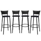 kit 4 Banquetas Cadeiras Bancos Altas Balcão Ilha Bar Bancada Cozinha Gourmet Área de Lazer 70cm Itagold
