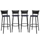 kit 4 Banquetas Cadeiras Bancos Altas Balcão Ilha Bar Bancada Cozinha Gourmet Área de Lazer 70cm Itagold