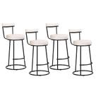 Kit 4 Banquetas Miami 96cm material sintético - Salaone Kit 4 Banquetas Miami 96cm material sintético - Salaone