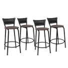 Kit 4 Banquetas Para Bancada 60cm Preta Junco Preto Balcão Ilha Bistrô Bar Cozinha Gourmet Área de Lazer Piscina Kit 4 Banquetas Para Bancada 60cm Preta Junco Preto Balcão Ilha Bistrô Bar Cozinha Gourmet Área de Lazer Piscina