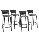 Kit 4 Banquetas Para Bancada 60cm Preta Junco Preto Balcão Ilha Bistrô Bar Cozinha Gourmet Área de Lazer Piscina Kit 4 Banquetas Para Bancada 60cm Preta Junco Preto Balcão Ilha Bistrô Bar Cozinha Gourmet Área de Lazer Piscina