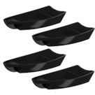 Kit 4 Barcos Travessa Barca para Sushi Sashimi Japonês 28cm
