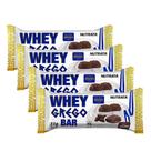 Kit 4 Barra de Proteína Whey Grego Bar Nutrata Sabor Brigadeiro com 11g de Proteína 40g