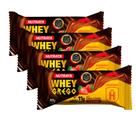 Kit 4 Barra de Proteína Whey Grego Bar Nutrata Sabor Dulce De Leche e Morango Havanna com 11g de Proteína 40g