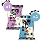 Kit 4 batata doce ervas finas e batata doce roxa 45g do johnny