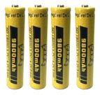 Kit 4 Bateria 18650 Jws Li-ion Gold 4.2v para Lanterna Led